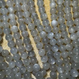 2 15” STRANDS OF NATURAL GRAY MOONSTONE GEMSTONE 6MM ROUND BEADS